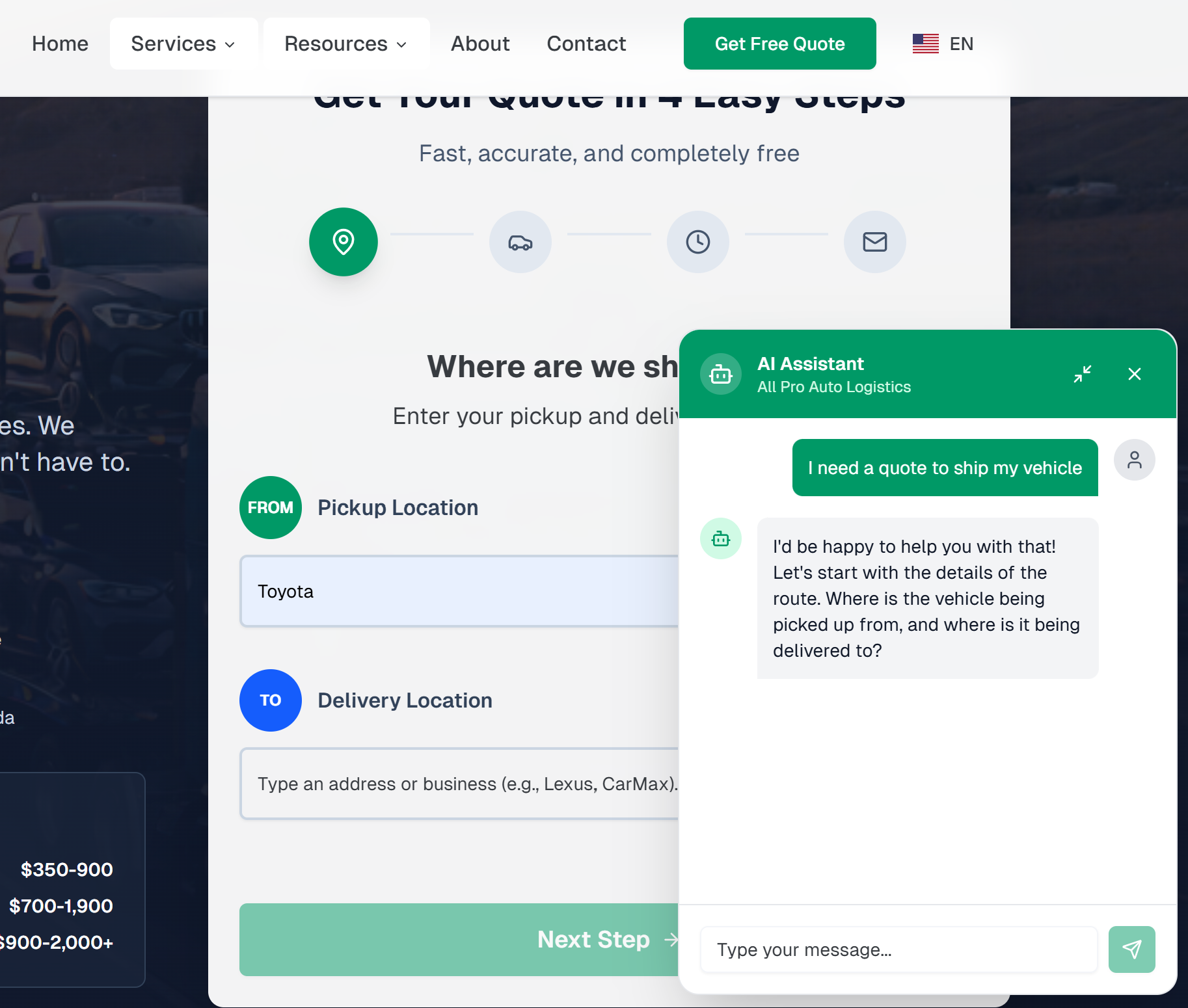 Car Hauling with AI Assistant screenshot 2